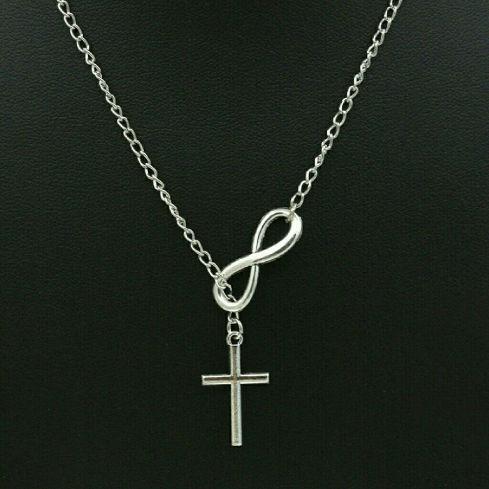 🌹Lariat Infinity Cross Neckless